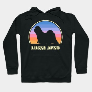 Lhasa Apso Vintage Sunset Dog Hoodie